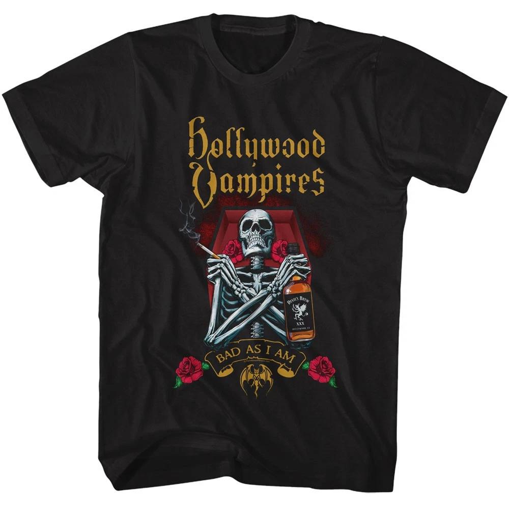 Hollywood Vampires Devils Brew Bad As I Am Men's T shirt Rock Music Merch