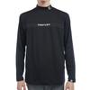 Golf Brushed FJ Embossed Print Long Sleeve Mock Neck Shirt Black [Footjoy] Men's