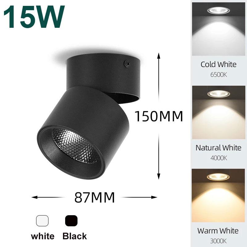 Led Down Lights 110V 220V Ceiling Lamp  Spot Led Light Surface Mounted Lamp Living Room Bathroom Light Indoor Lighting Fixture