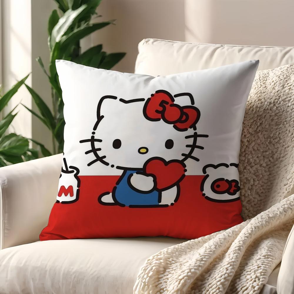 Lovely HHello Kitty cushion cover For Pillow Printing Sofa Decoration Home Car Room Coffee Shop Office Nordic Simplicity
