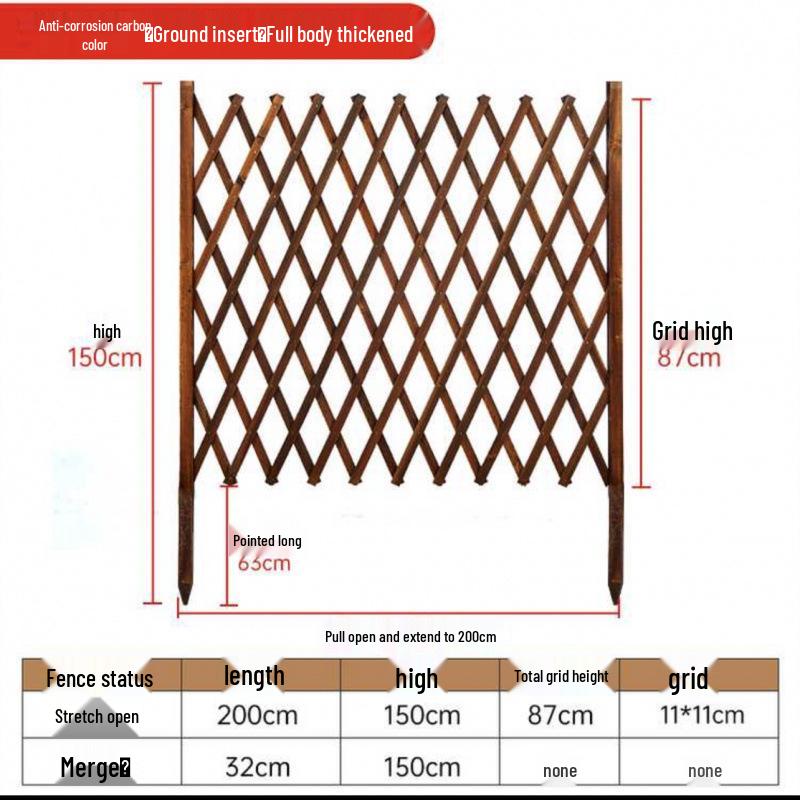 Уличный антикоррозийный раздвижной деревянный забор для сада, двора, крытого балкона и вольера для собак.