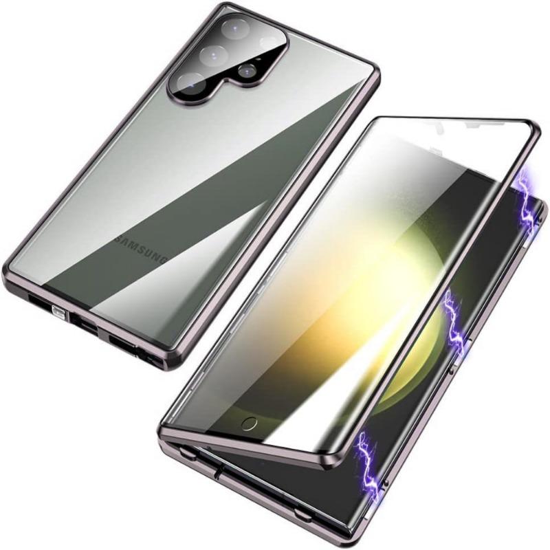 Подходит для Samsung S25u Magneto 24FE Чехол для мобильного телефона Анти-шпионское стекло Металлическая магнитная защелка Защита от падений