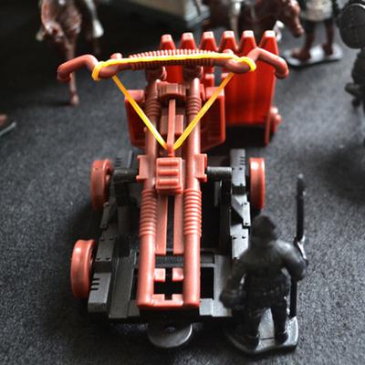 Средневековый замок, игрушечные рыцари, катапульта, солдаты, фигурки пехоты, игровой набор, история