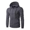 Zipper Hooded Sweater Men's Cardigan Sweater Long Sleeve Solid Sweater