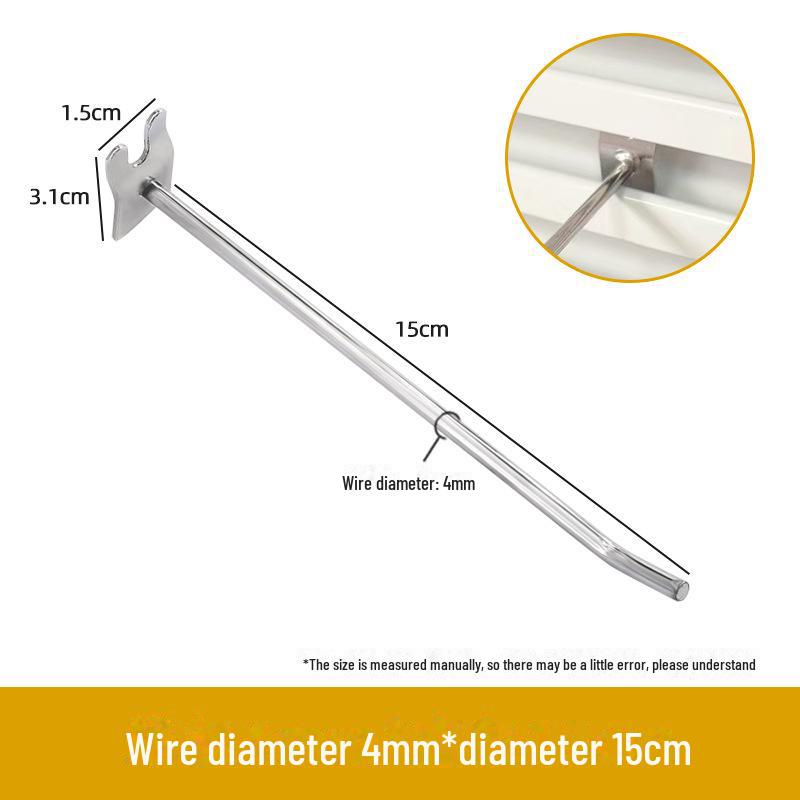 Decorative Aluminum Alloy Slot Plate Hook