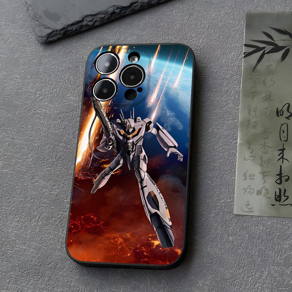 R-Robotech Robert Macross Phone Case Funda For Iphone 13 17 16 11 15ProMax 14 12 Pro Xs Max Mini Xr X 7 8 6 6s Plus Covers