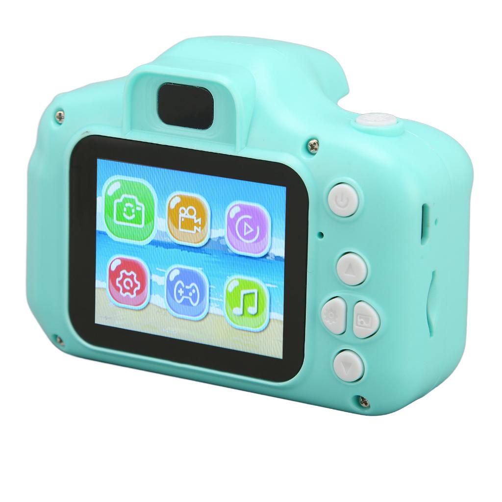 Детская камера с мультяшным милым круглым дизайном, 2-дюймовым IPS-экраном и автоматической фокусировкой, детская цифровая камера