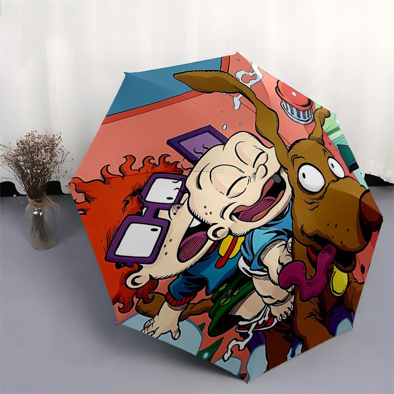 Rugrats- Automatic Opening and Closing, 8-rib Structure Portable Umbrella, Suitable for Men and Women in All Seasons - Perfect Gift for Holi