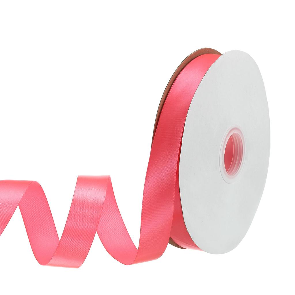 Односторонняя репсовая лента Полиэстеровая атласная лента Однотонная тканевая лента для рукоделия Свадебная вечеринка Упаковка подарков 1"x100 ярдов