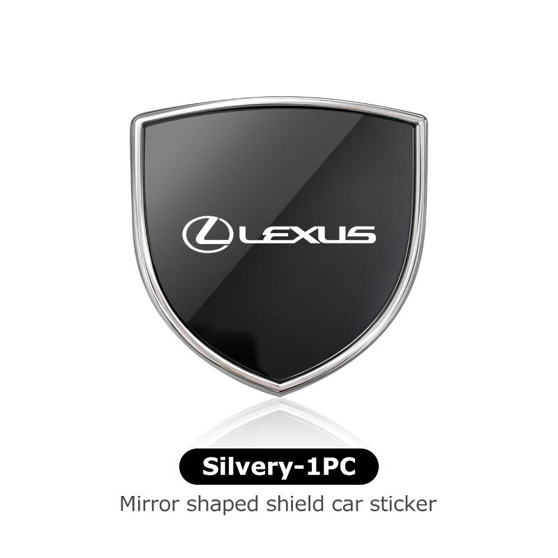 YOM1 3D Metal Car Styling Shield Stickers Trunk Exterior Accessories For Lexus RX350 IS250 IS200 GS300 LX570 RC350 UX250h ES350