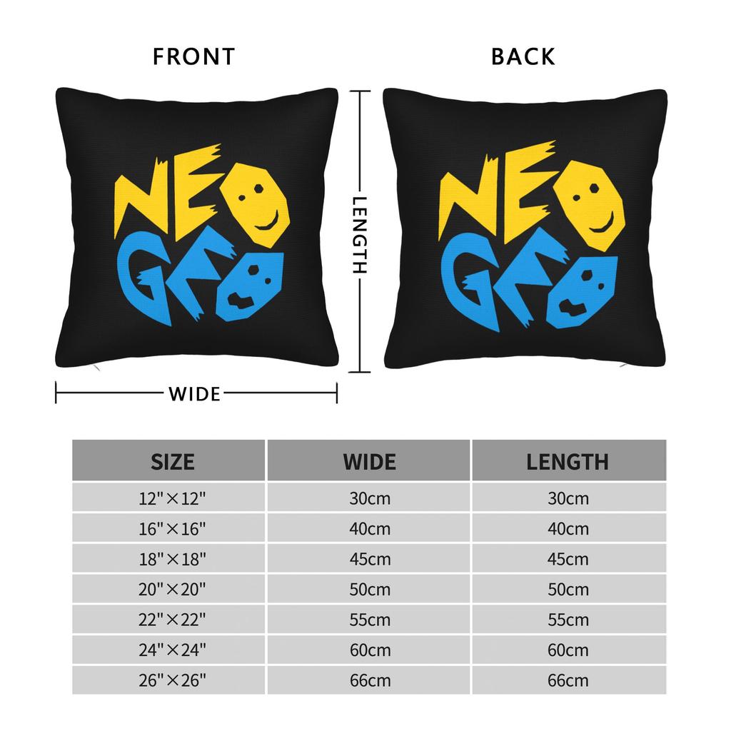 Наволочка для подушки Neo Geo Arcade Двусторонняя печать Полиэстер Чехол для подушки Декор Чехол для подушки Дом Молния 45x45 см