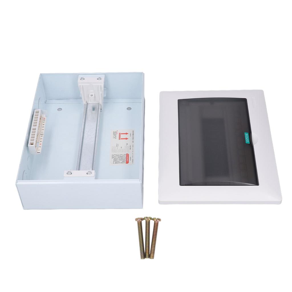 Распределительная коробка защита 12 модулей накладная автоматический выключатель DIN-рейка прозрачная крышка