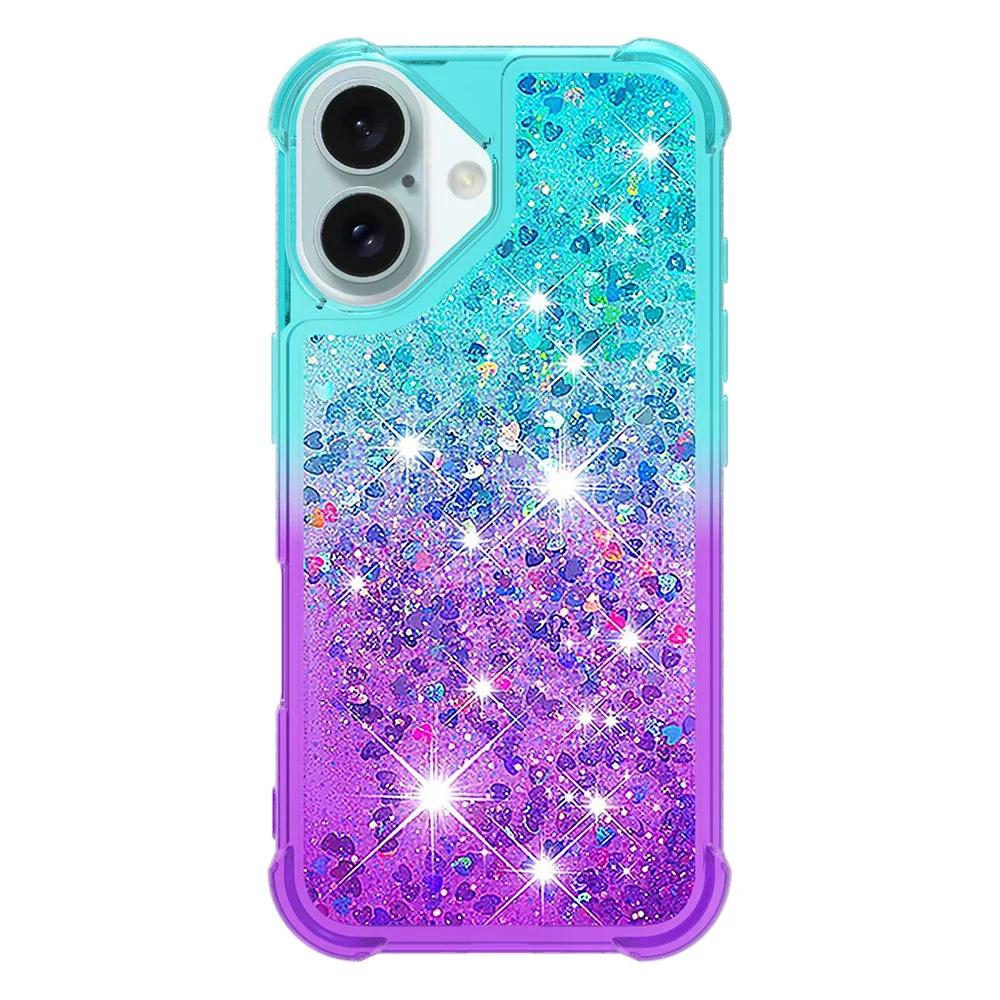 Luxury Bling Glitter Phone Case For Samsung Galaxy A53 A33 A32 A24 A23 A22 A21 A21S M23 Dynamic Quicksand Bumper Back Cover