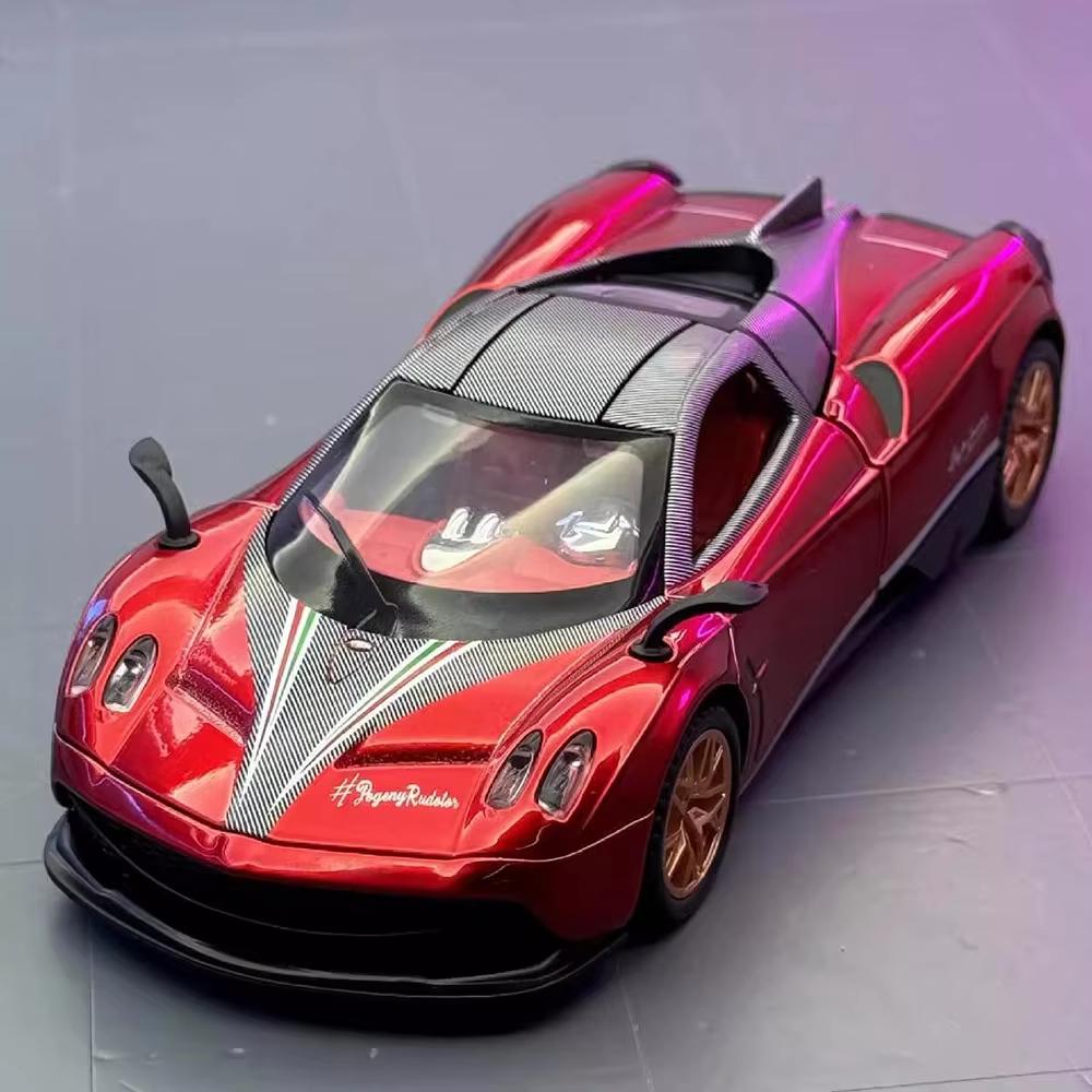 Новый 1:32 Pagani Supercar литой металлический сплав модель автомобиля библиотека статические звуковые и световые украшения подарок на день рождения для парня
