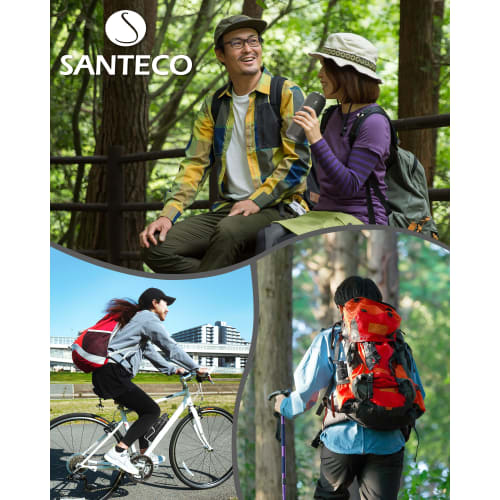 SANTECO KTWO Series 710ml Sports Water Bottle, Insulated, Vacuum Insulated, Stainless Steel Thermos, with Strap, Direct Drinking, Leak-Proof, Portable