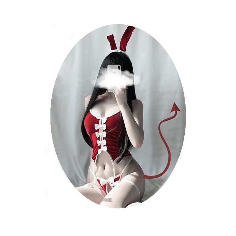 Red Ribbon Bunny Set Cosplay Women's Costumes
