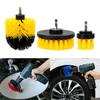3 шт. Круглые электрические щетинные сверлильные щетки Набор насадок для роторной чистки ванны