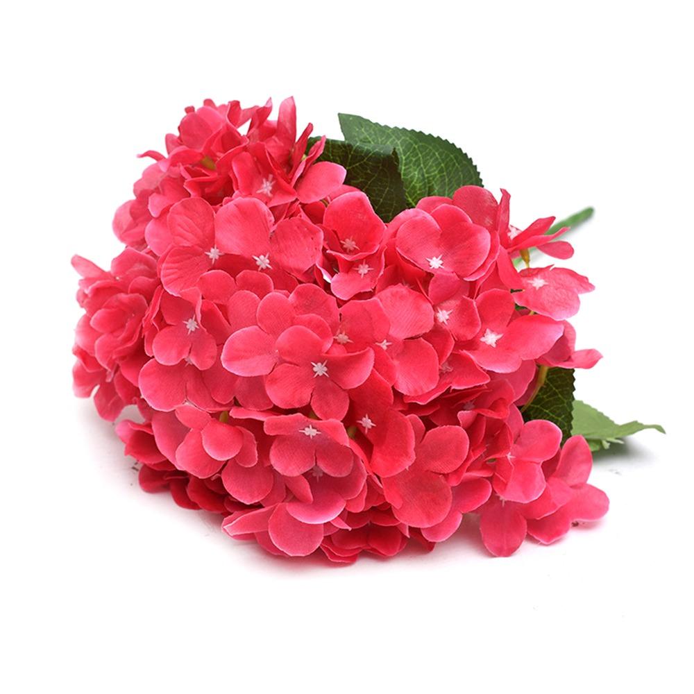 Gifts Bride Bouquet Artificial Rice Ear 6 Fork Multicolor Silk Fake Flower Silk 35cm Plastic Rose Flowers Table Centerpiece