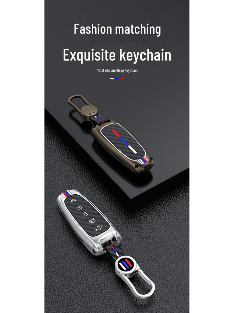 Metal Key Case Shell for Older Ford, Edge, Explorer, Navigator, and Lincoln Models