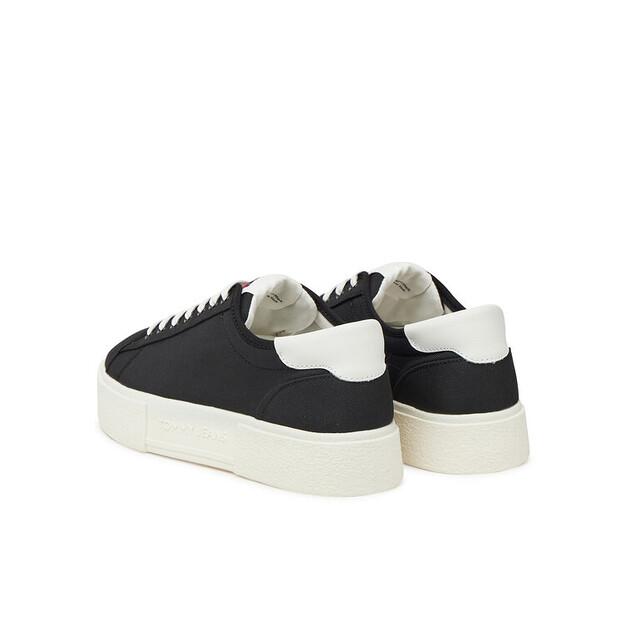 Tommy Jeans Кроссовки Tjw Flatform Canvas Sneaker EN0EN02792 черный
