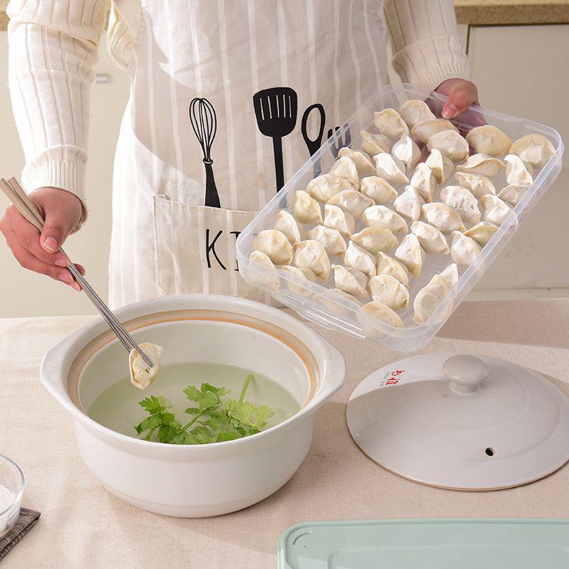 Кухонный органайзер, коробка для пельменей, контейнер для хранения продуктов, холодильник, коробка для хранения свежести, многослойная прозрачная коробка для пельменей
