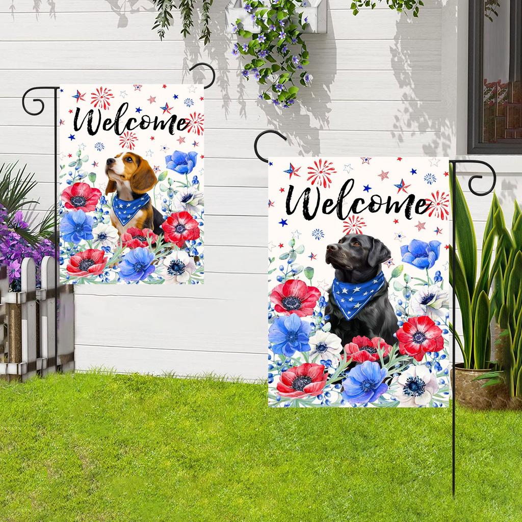 Садовый флаг 12x18 дюймов двухсторонний для наружного оформления двора