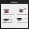 WMF Rose Pink 4-Piece Enamel Cookware Set