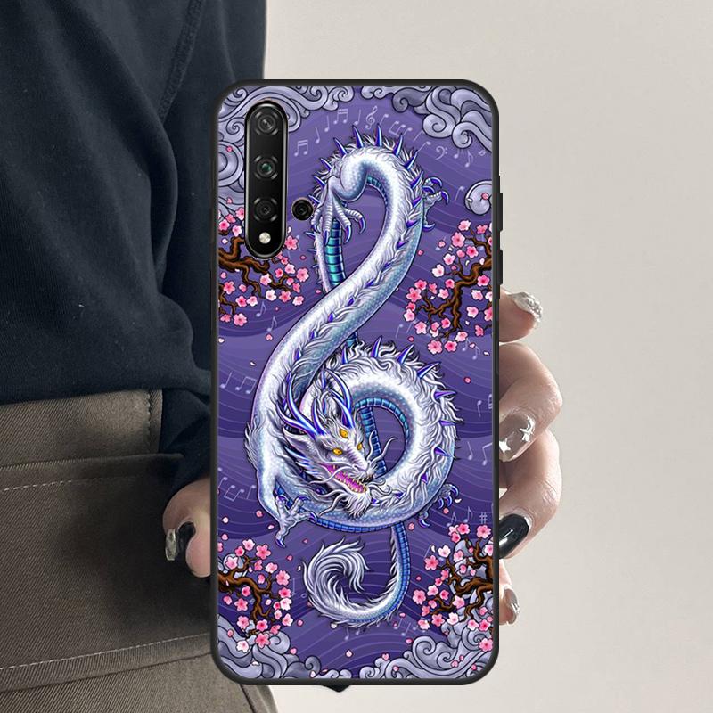 Japanese Dragon For Huawei Nova 9 10 SE 5T 12s 12i 11i Y91 Y90 Y60 Y70 Y72 Y61 P20 P40 P30 Lite P60 Pro Case