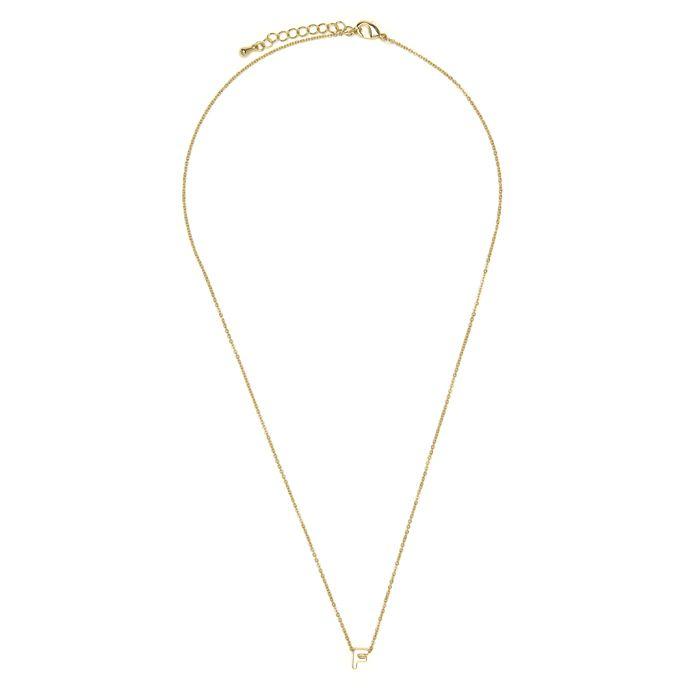 Collier Luxenter finition or jaune 18 carats - Alphabet F