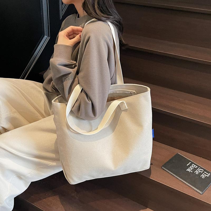 Сумка через плечо Hand Bill, большая холщовая сумка, женская сумка, большая вместимость, модная сумка, простая художественная сумка-тоут