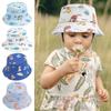 Portable Girls Boys Anti-UV Big Visors Wide Brim Beach Cap Fisherman Cap Bucket Hat Sun Hat