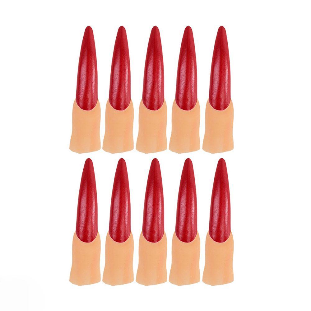 Set Witch Nails For Women Men Halloween Prop Toys Halloween Supplies Witch Nose Wicked Witch Decor
