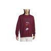 Nike Club Fleece Letter Crewneck Fleece Casual Long Sleeve American Vintage Sweatshirt Men Sweatshirt Team-Red FN2611-677