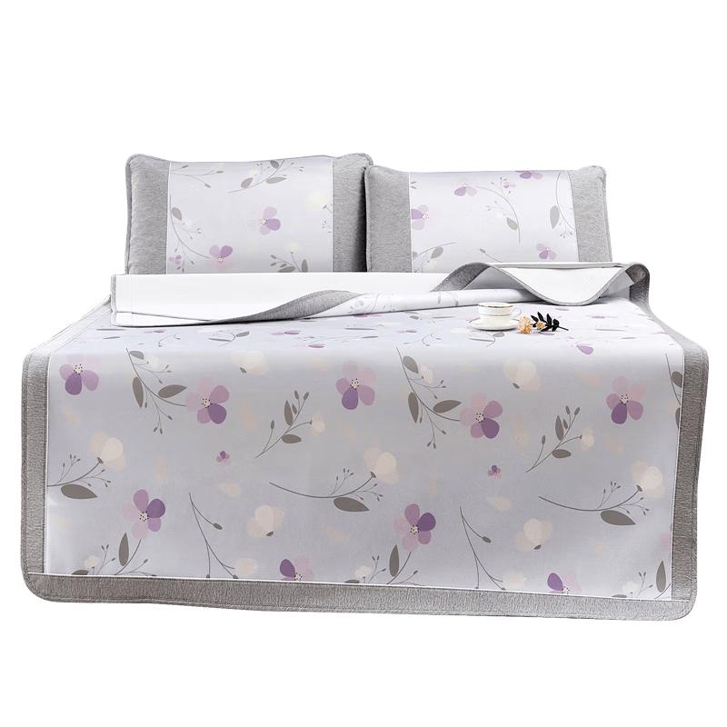 LaoXijian 800D Cooling Ice Silk Bed Mat Set