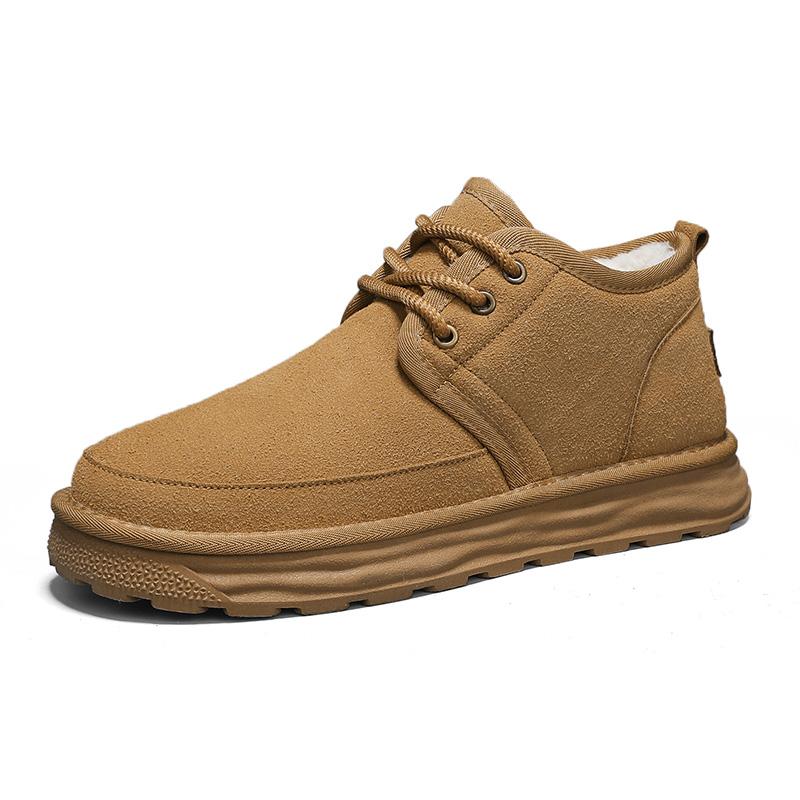 Мужская обувь размера 39-45, зимняя теплая обувь, мужские зимние ботинки, бархатные и утолщенные, нескользящие и износостойкие мужские ботинки для активного отдыха