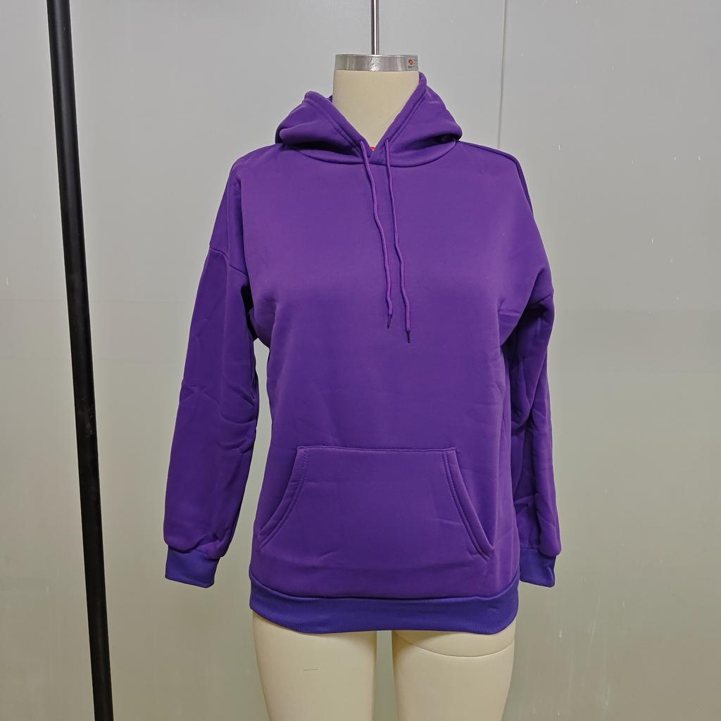 Women's Zip Hoodie Long Sleeve Oversized Sweatshirt Fleece Jacket Pocket Sweatshirt Jacket