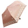 WATENCO Rain or Laminated Mini Folding Umbrella with Shippo 50cm Women's Windproof, Shine, Light-Blocking Pattern, Pink/White, (ASP33MN50)