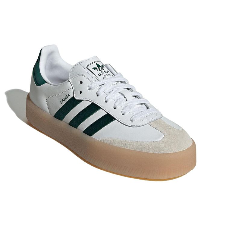 adidas Sambae White Green Gum Женские кроссовки Cloud-White Collegiate-Green ID0440