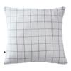 Woven-dyed Pillowcase Large Checks Deco "Gaïa Match" 60 X 60 Cm & 50 X 70 Cm "Cotton Gauze" - Gaïa Match Chantilly - 60 X