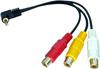 С помощью кабеля-переходника RCA [Made COMON] 3.5 (4-полюсный штекер) (желтый/красный/белый) [CTIA-RF3]