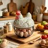 Корзина для хранения яиц Черная Металлическая Сетка Антикоррозийная Держатель для яиц Декоративная Прочная Фермерская Корзина для яиц для Кухни Обеденного Стола