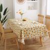 Small Fresh Cotton Linen Printed Tablecloth Rectangular Dustproof Table Fabric Dining Table Coffee Desk Decorative Tablecloth