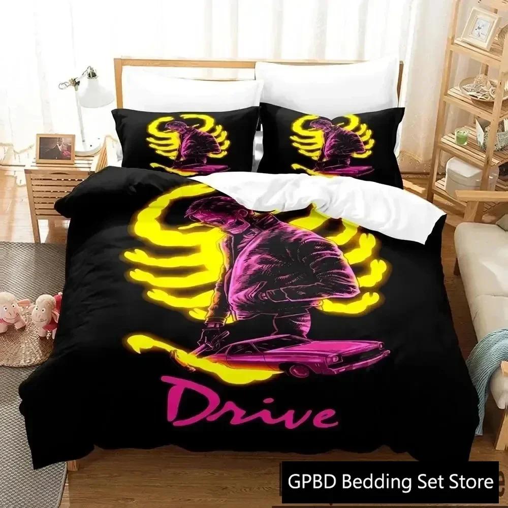 3D Принт Драйв Райан Гослинг Удобный Пуховое Одеяло Пододеяльник Наволочка Постельный Комплект Детская Спальня Декорация Домашний Текстиль