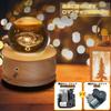 Genuine Music Box Crystal Ball Snow Globe Christmas Present Birthday Present Women Panda Moon Lamp LED Light Indirect Lighting Projection Function 360