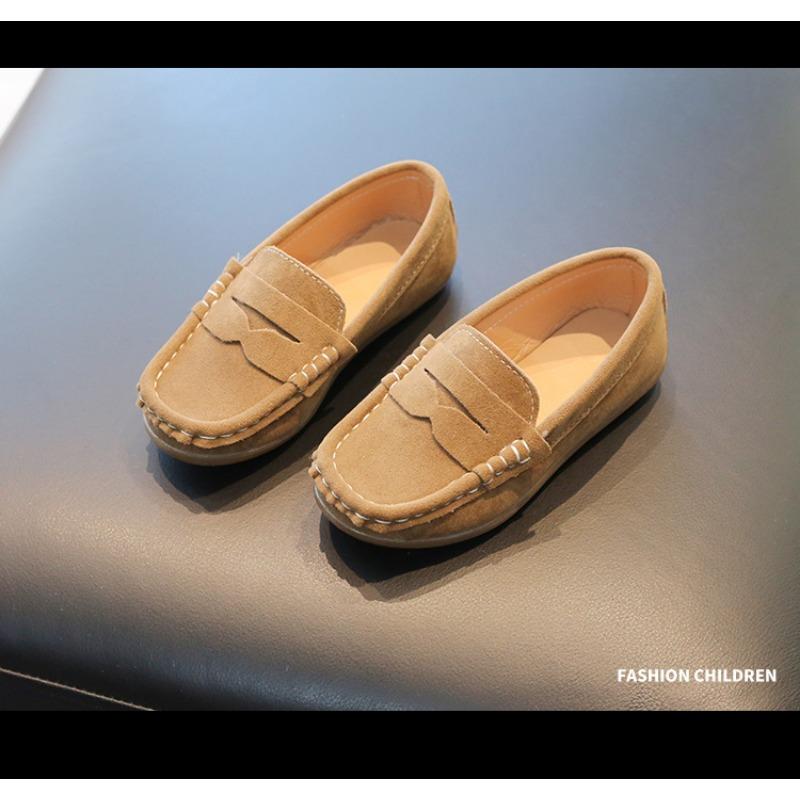 Ботинки для мальчиков Bean, весна и осень, новые, мягкие, средние, детские, одинарные туфли, корейская версия детских педальных туфель, маленькие, кожаные туфли