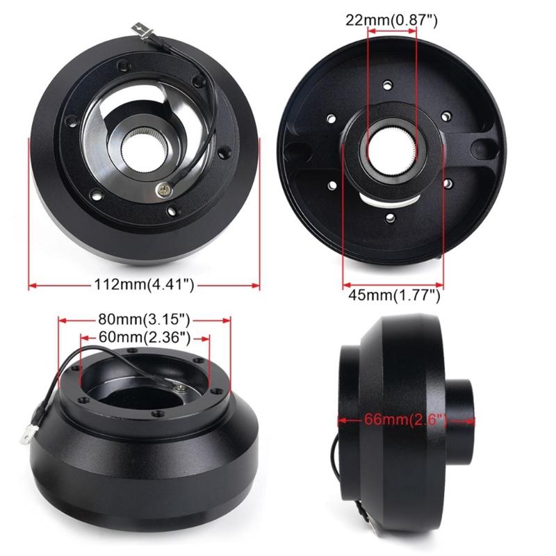 Aluminum Steering Wheel Short Hub Adapter Quick Release Hub Adapter Bosses Kit for Fit, c, ILX