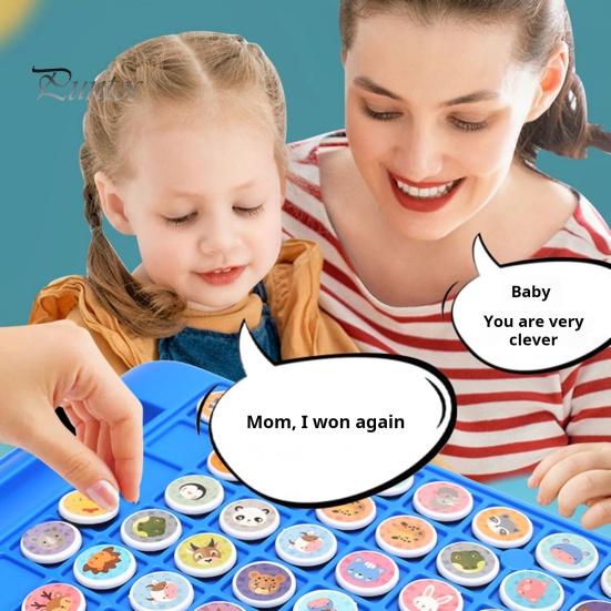 Игра в шахматы «Реверси» для детей, 2 игрока, мультяшные животные, переворачивающие шахматы, игра на сопоставление, тренировка внимания, развивающая память для малышей, игрушка