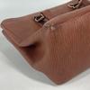 FENDI vintage FF logo Tote Bag Shoulder Bag Hand Bag Leather Brown
