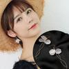 Корейская мода Циркон Белый Цветок Подвески Серьги Для Женщин Ювелирные изделия 2025 Трендовые Новые Милые Женские Серьги-цветы Z40