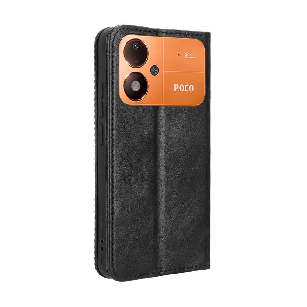 Xiaomi Poco M8 Power Case with Card Holder,Leather Wallet Case with Flip Card Slots, Kickstand & Magnetic Closure for Xiaomi Poco M8 Power